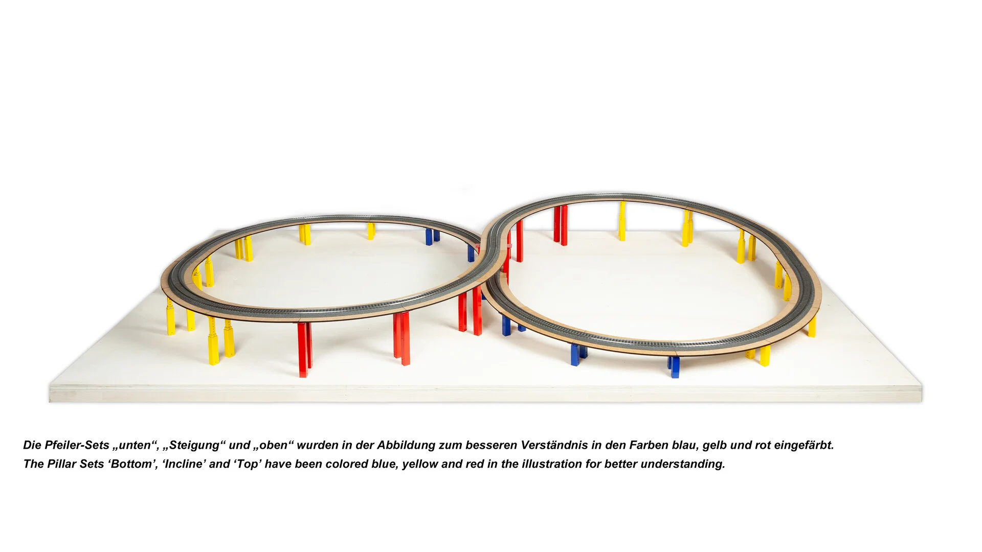 Easy-Track Pfeiler-Set Steigung, 14 Stk.