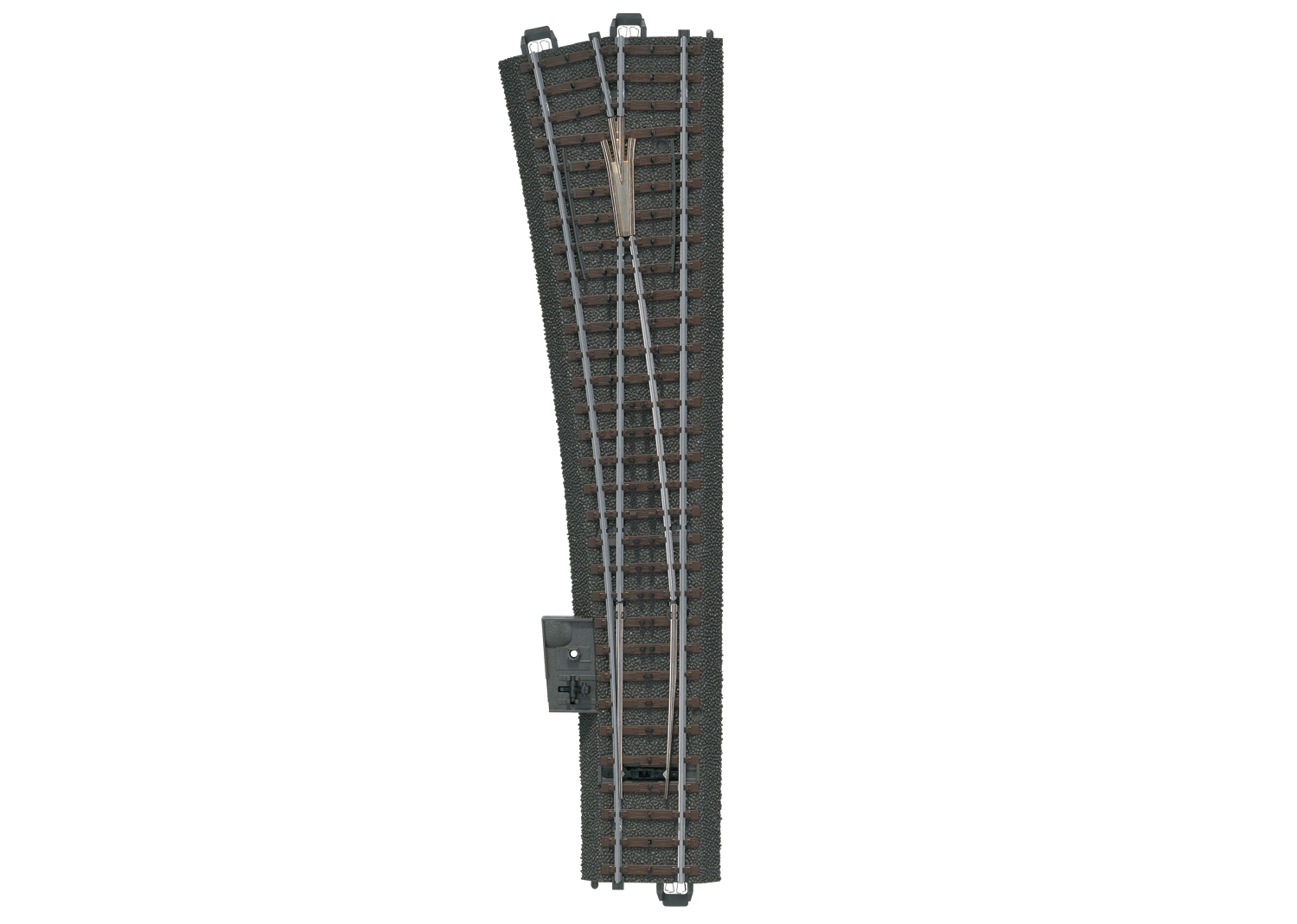 Aiguillage à gauche Märklin, grand rayon, longueur 236,1 mm