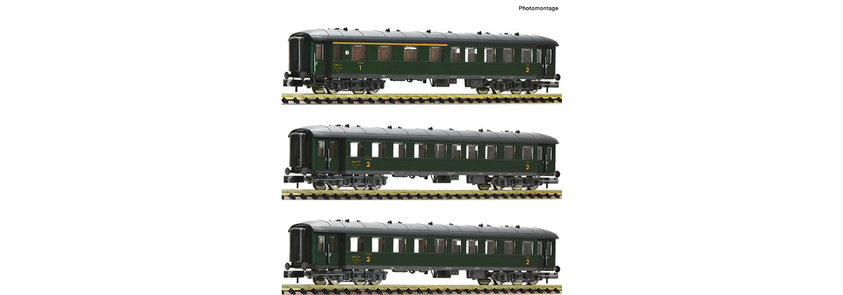 3-tlg. Personenzug SNCF grün
