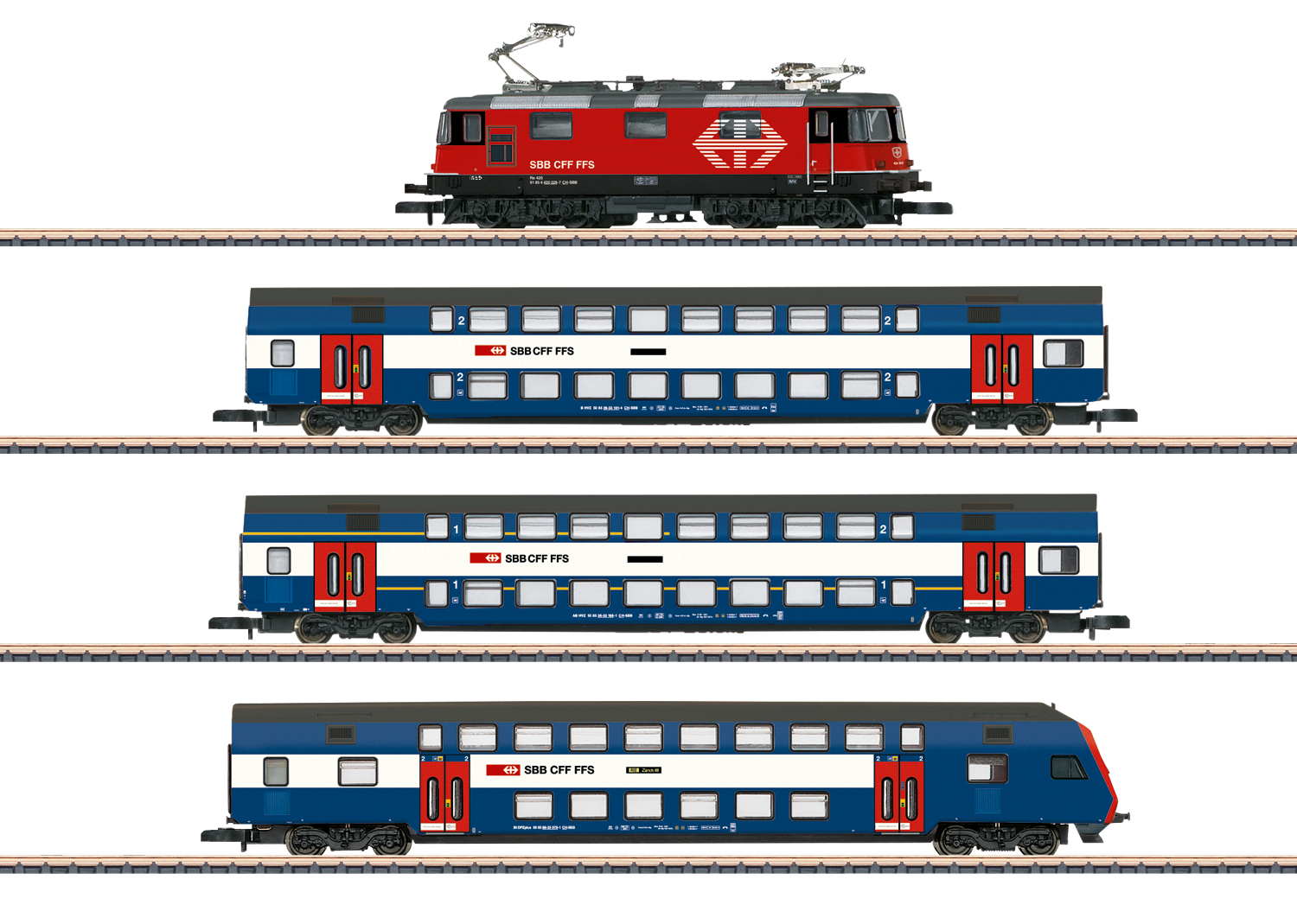 Coffret de train RER zurichois CFF avec Re 420
