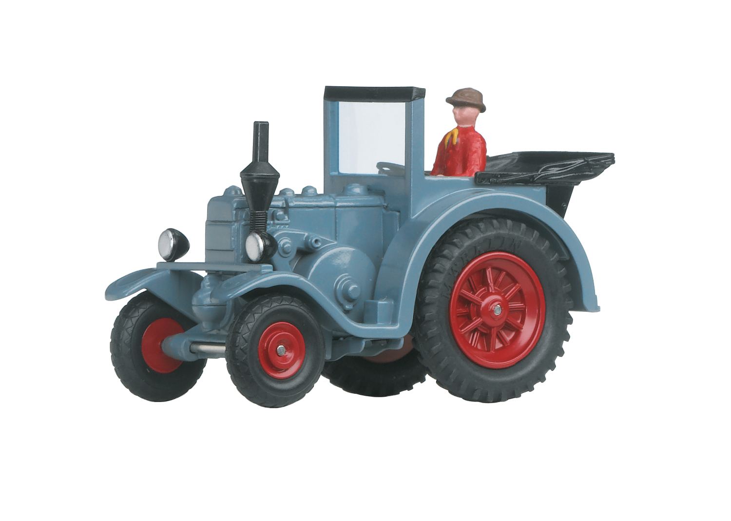 Tracteur Eilbulldog cabriolet avec capote ouverte