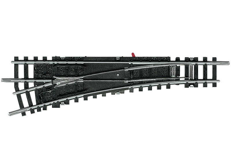 Aiguillage à gauche Minitrix, longueur 112,6 mm