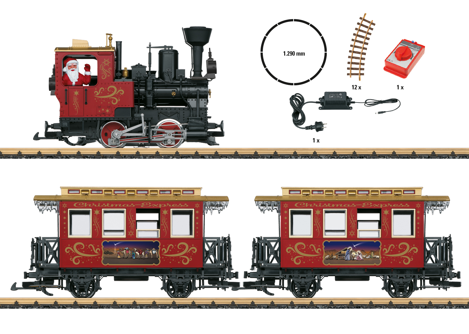 Coffret de départ "Train de Noël"
