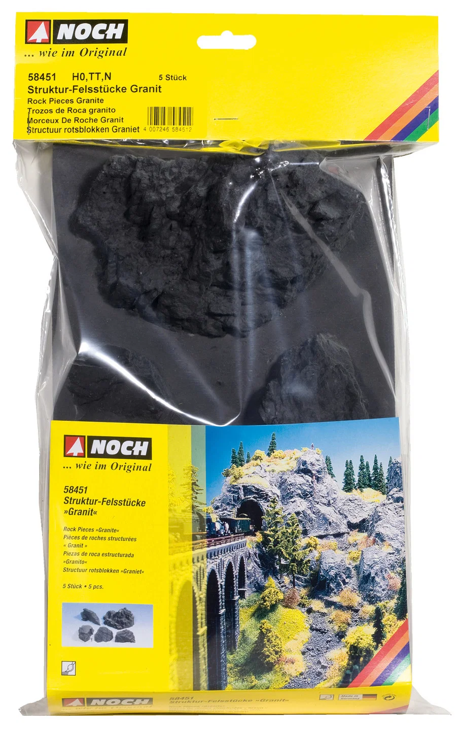 Blocchi di roccia strutturati in granito [MASC PL]
