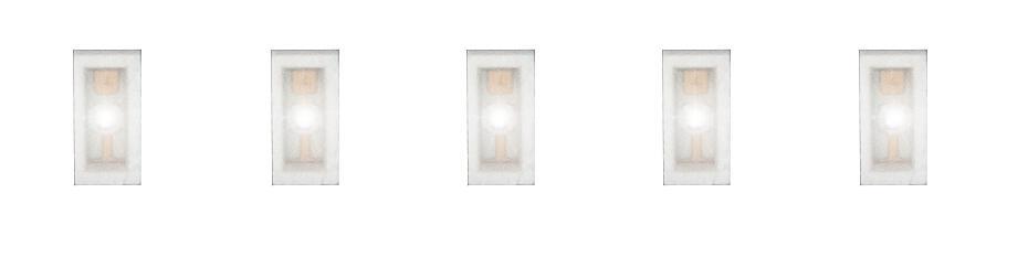 5 SMD-LED, blanc
