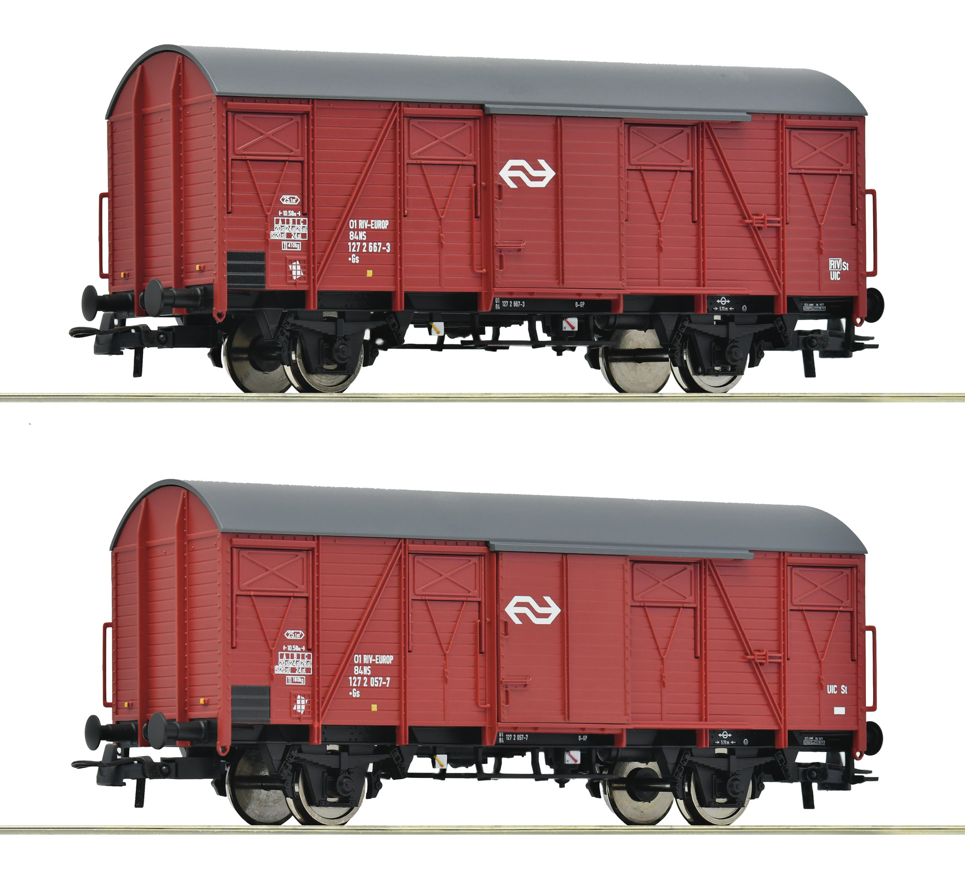 2e coffret de wagons marchandises couverts NS