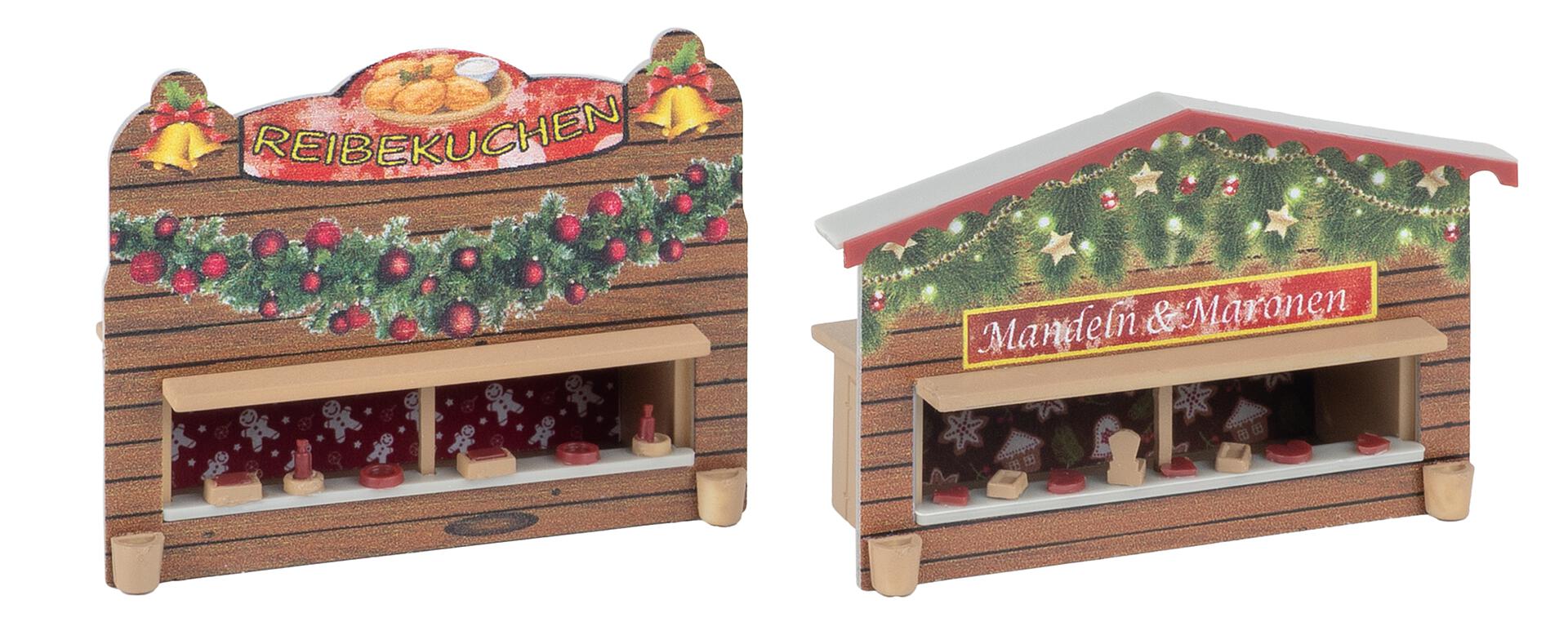 2 bancarelle del mercatino di Natale
