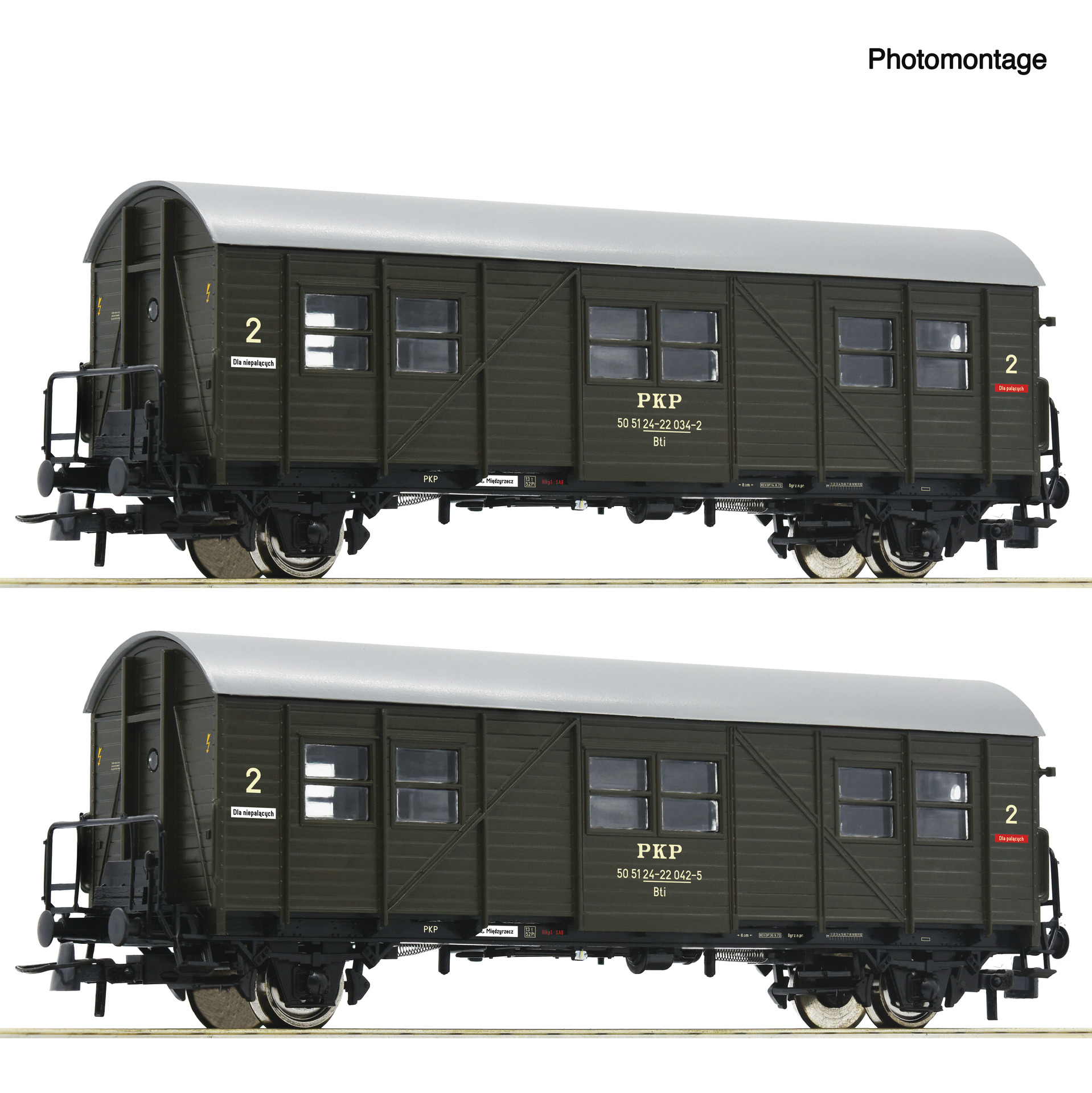 2e coffret de voitures de personnel provisoires PKP