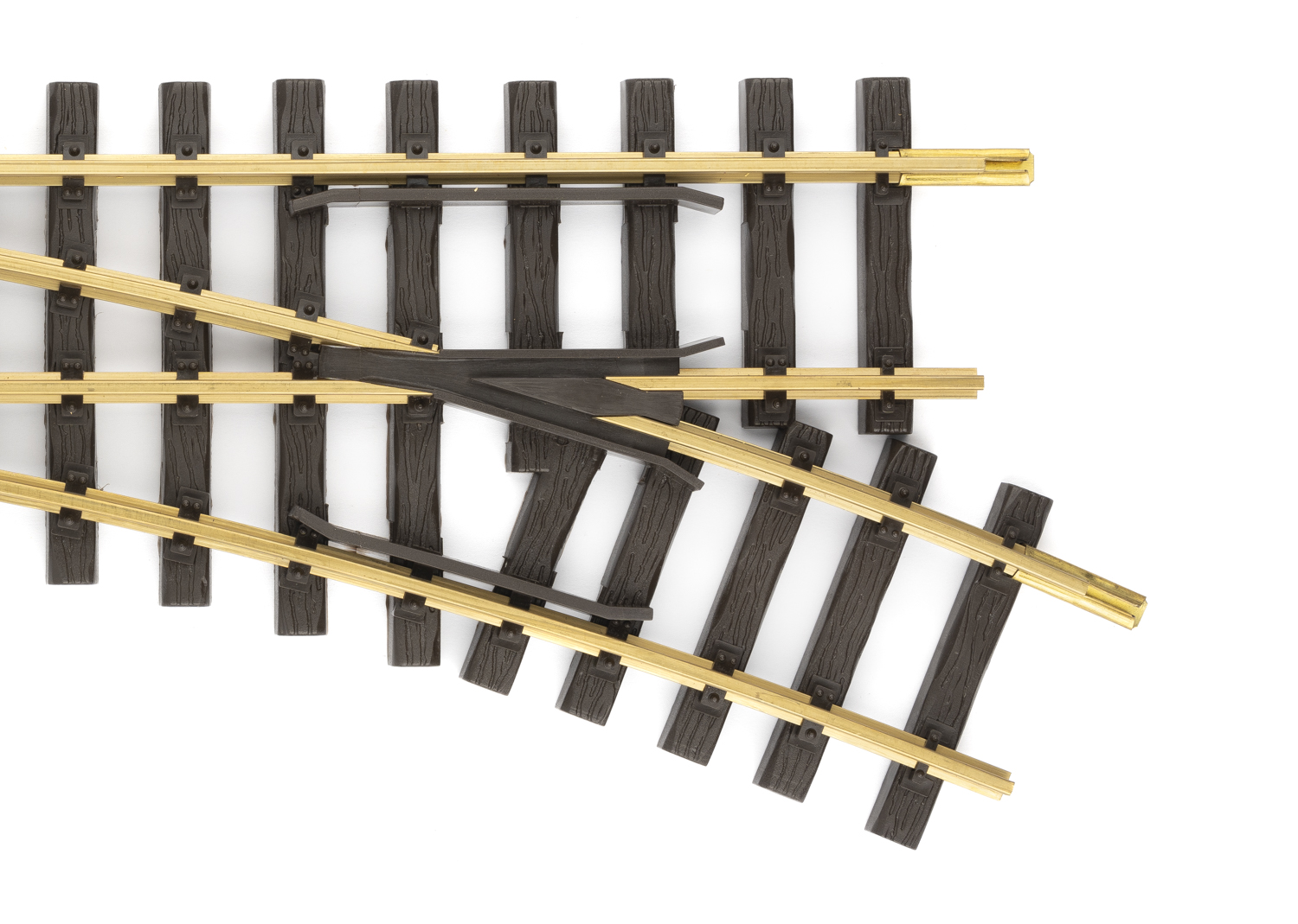Aiguille électrique à droite LGB rayon R3, 22,5°