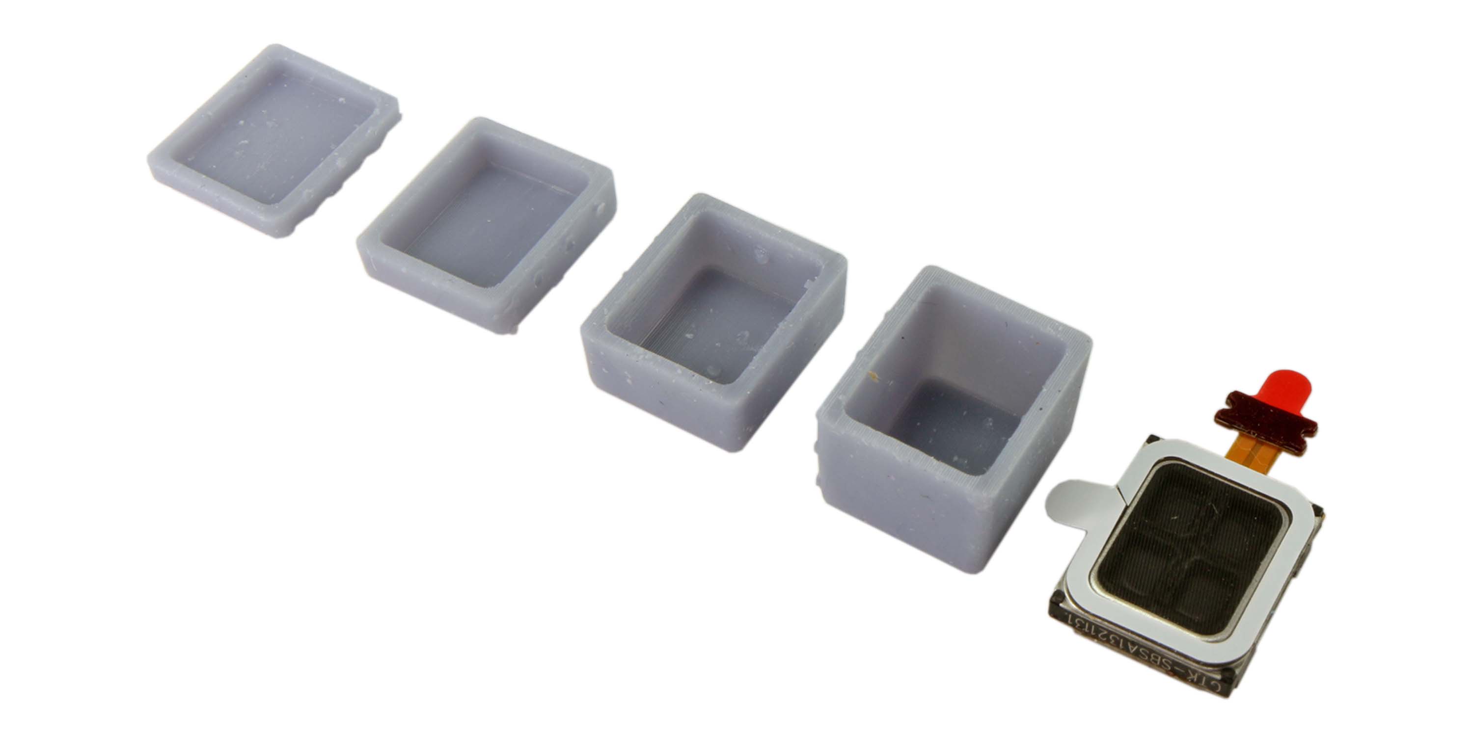 Altoparlante 10mm x 12mm x 3.5mm rettangolare 6 Ohm con set di trasduttori acustici [MASC]