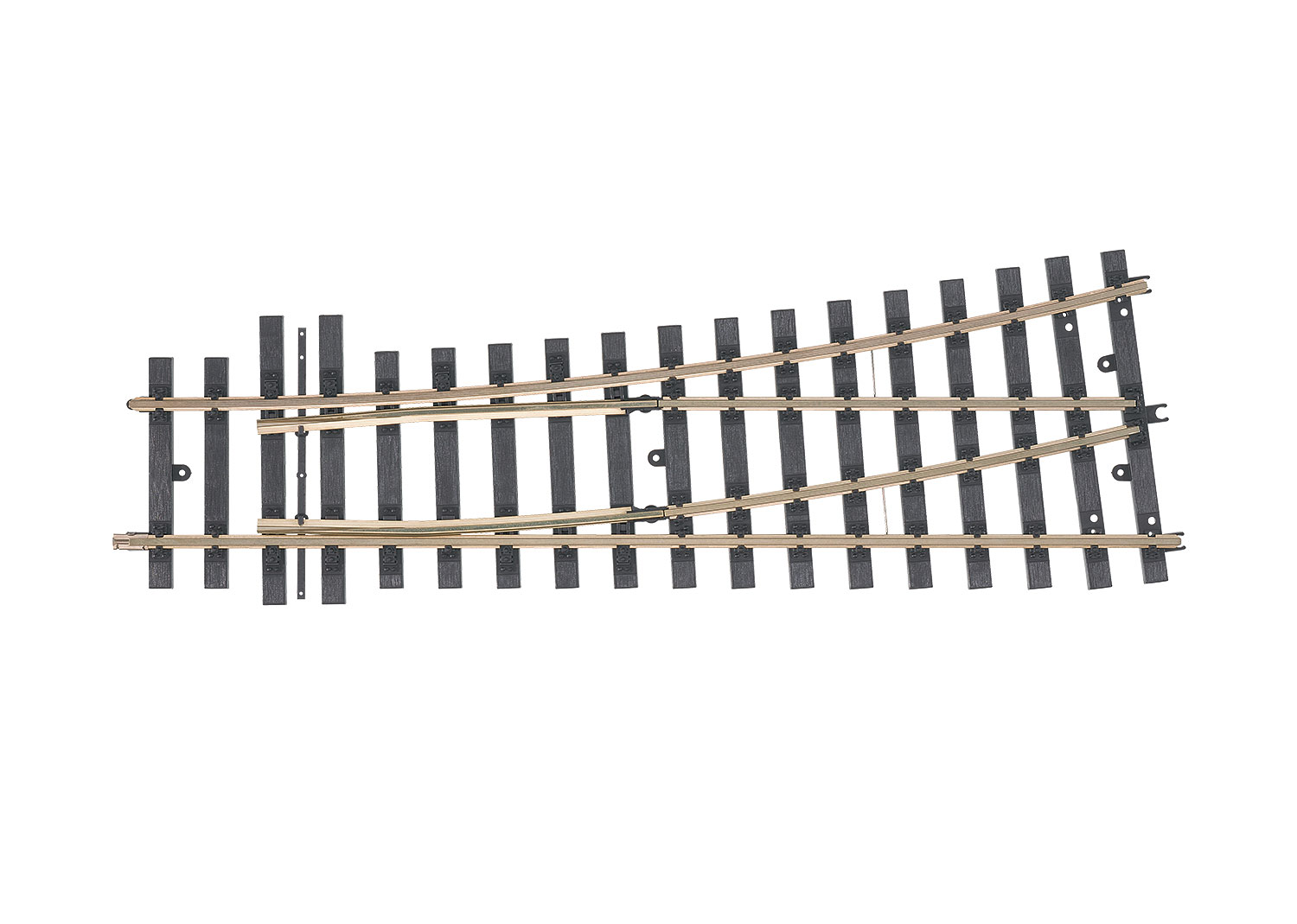 Aiguillage à gauche Märklin, rayon 1394 mm