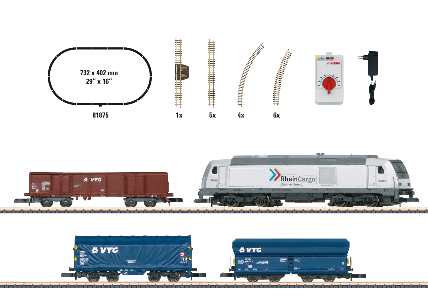 Coffret de départ "Trafic marchandises moderne" avec locomotive diesel série 285