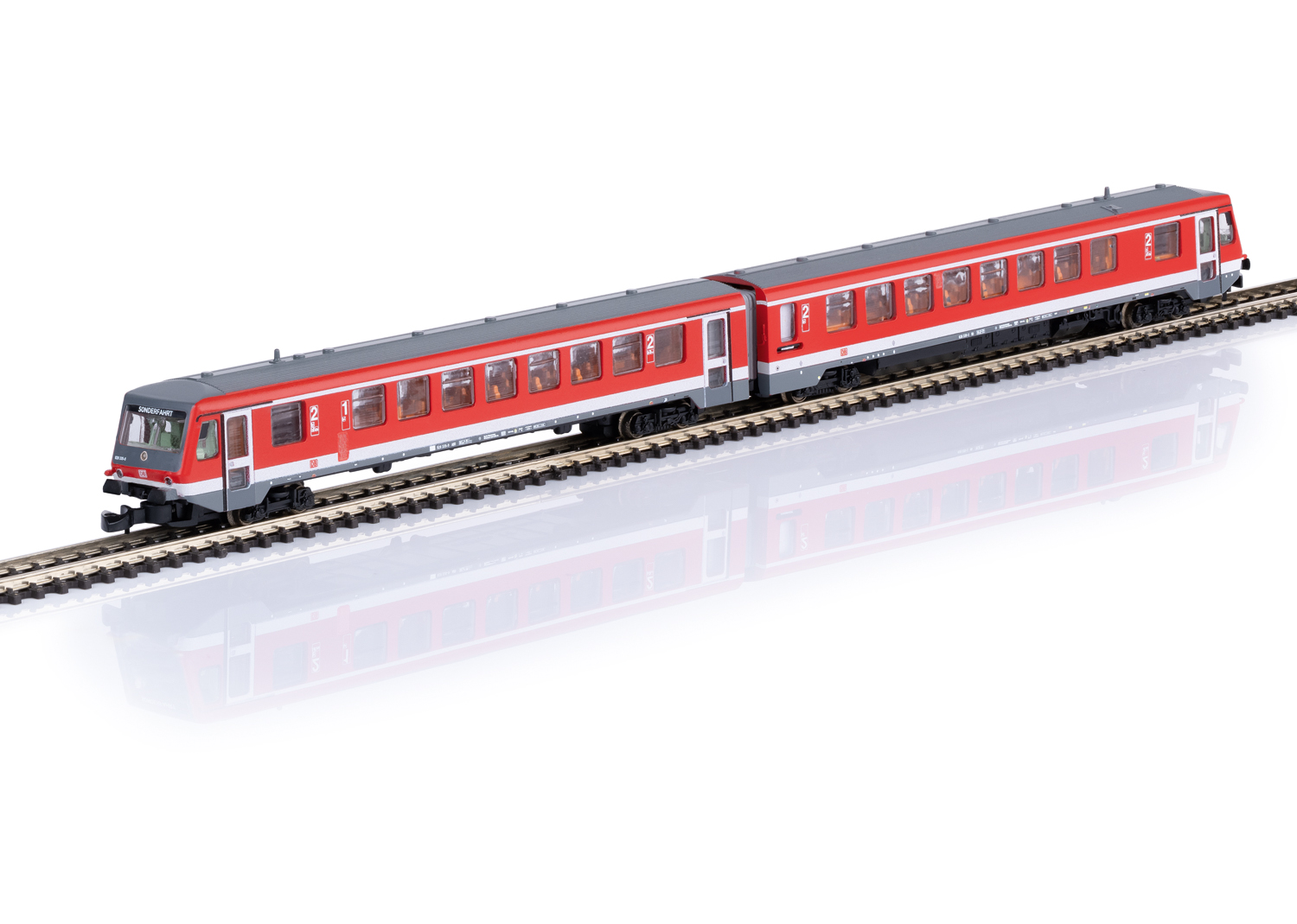 Automotrice diesel BR 628.2 avec voiture-pilote BR 928.2