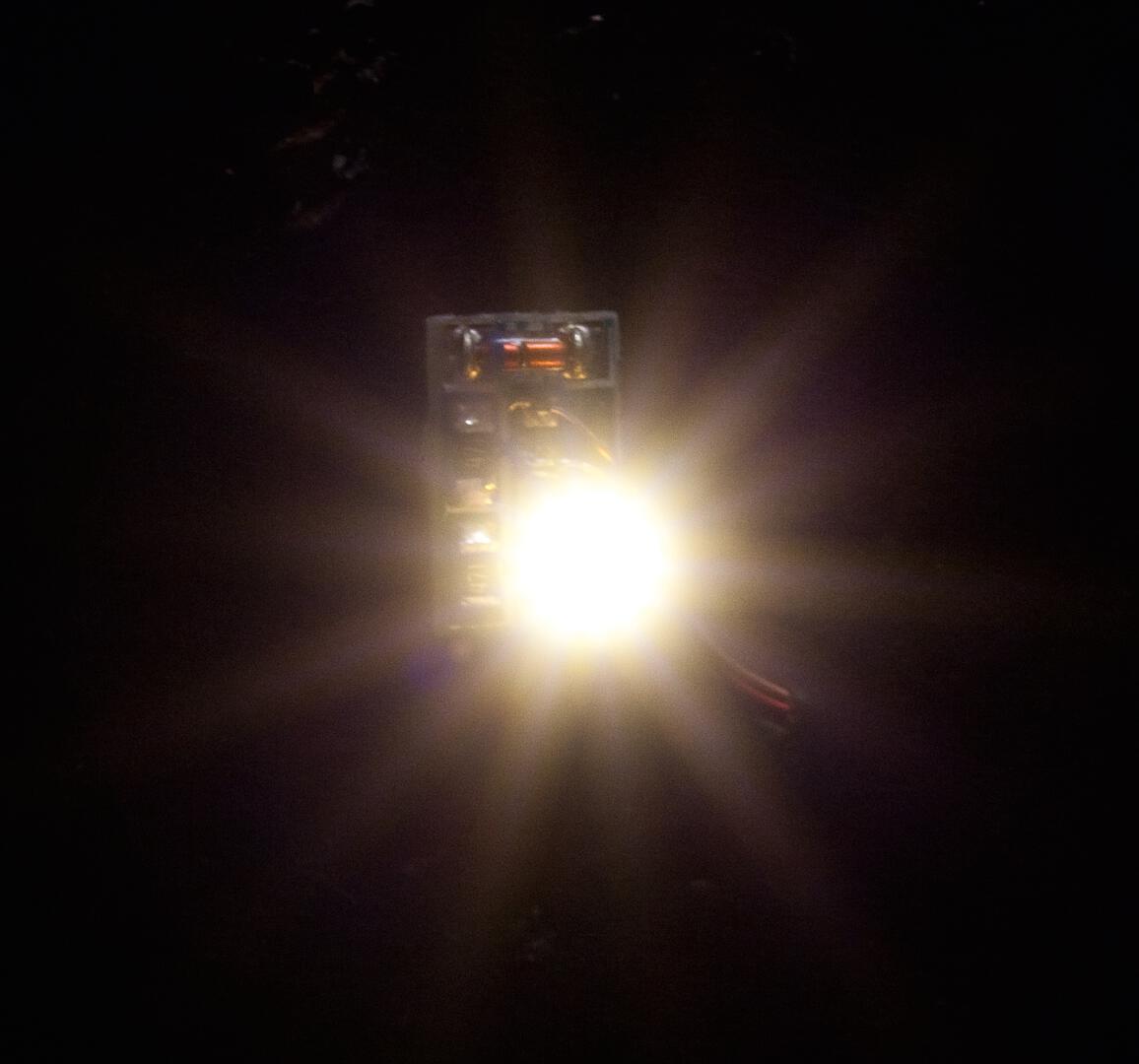 5 LED, blanc chaud