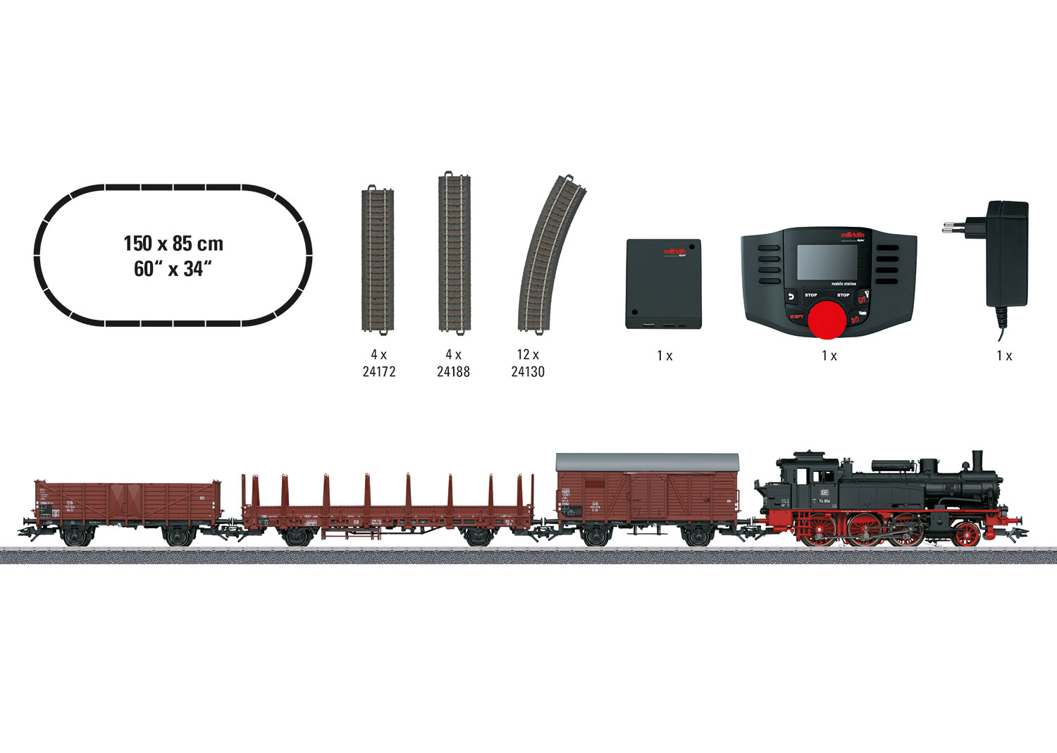 Coffret de départ numérique "Train marchandises, époque III"