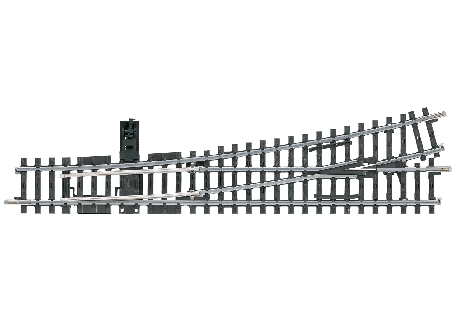 Aiguillage à gauche voie K Märklin 225 mm / rayon 902,4 mm
