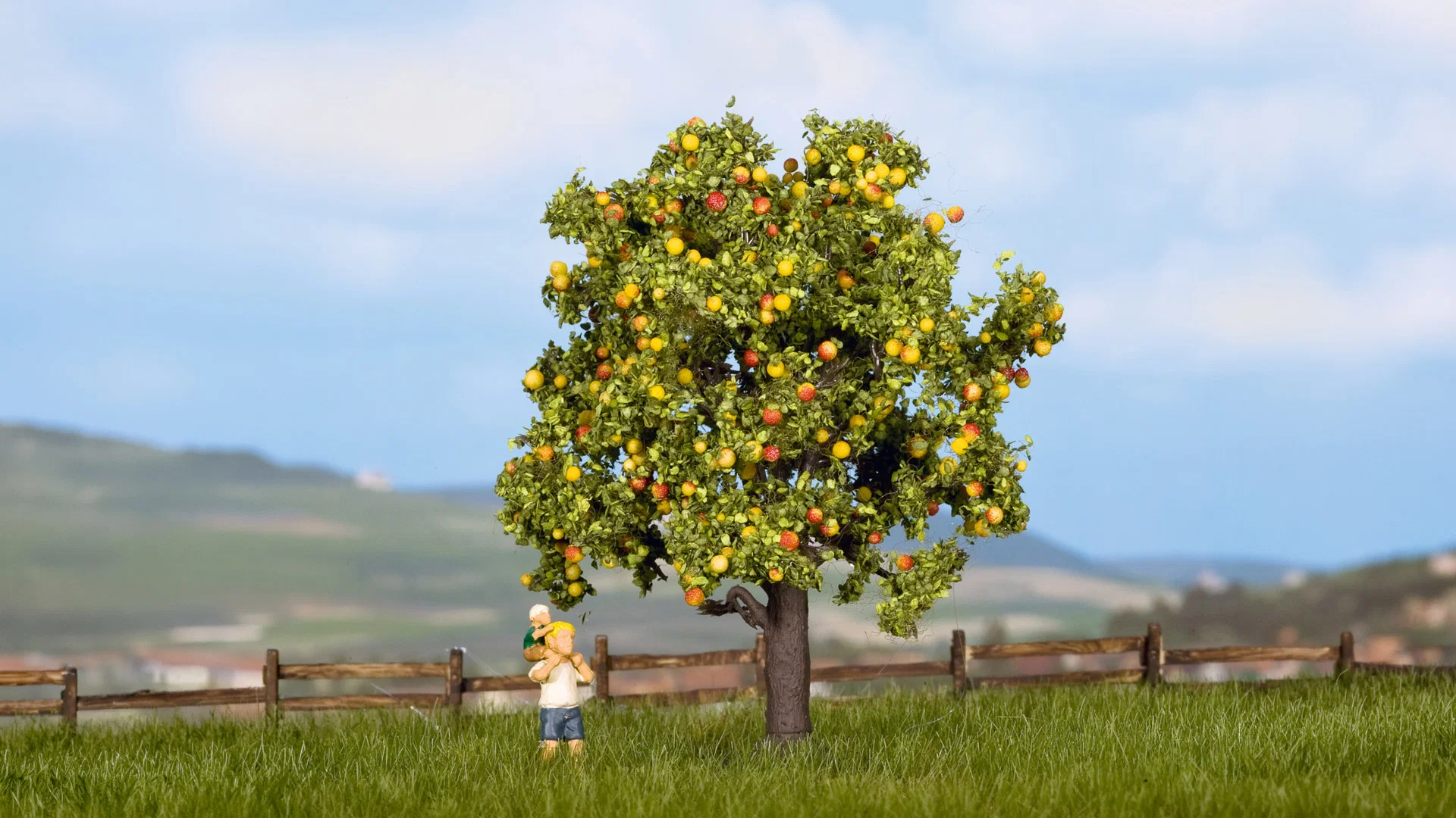 Apple Tree with Fruits