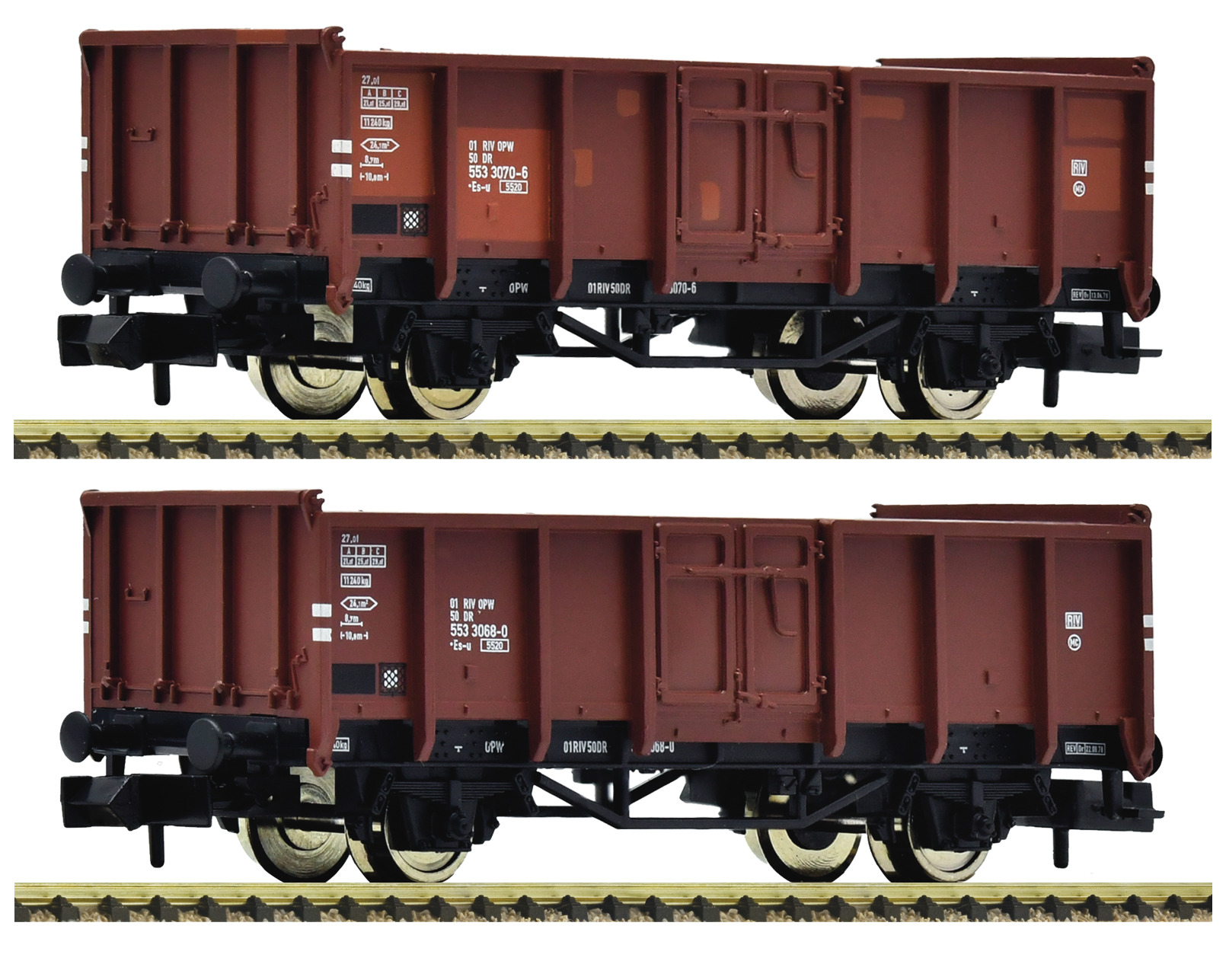 2e coffret de wagons découverts DR