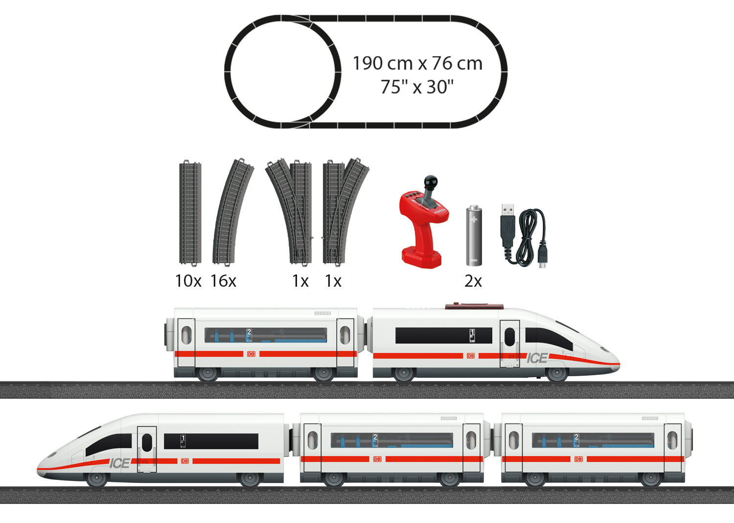 Märklin my world - Startpackung «ICE 3» für Kinder ab 3 Jahren