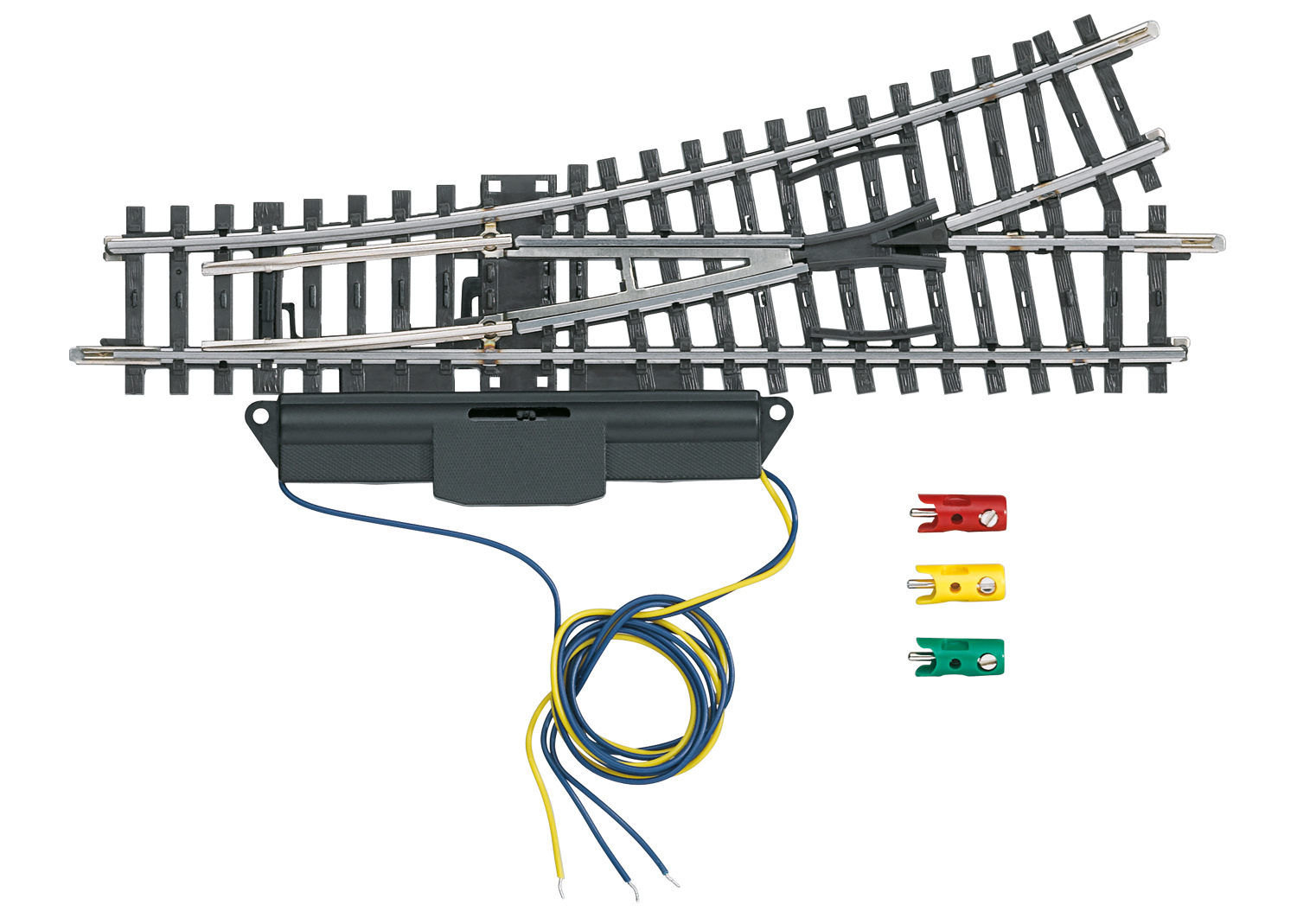 Aiguillage à gauche voie K Märklin, longueur 168,9 mm