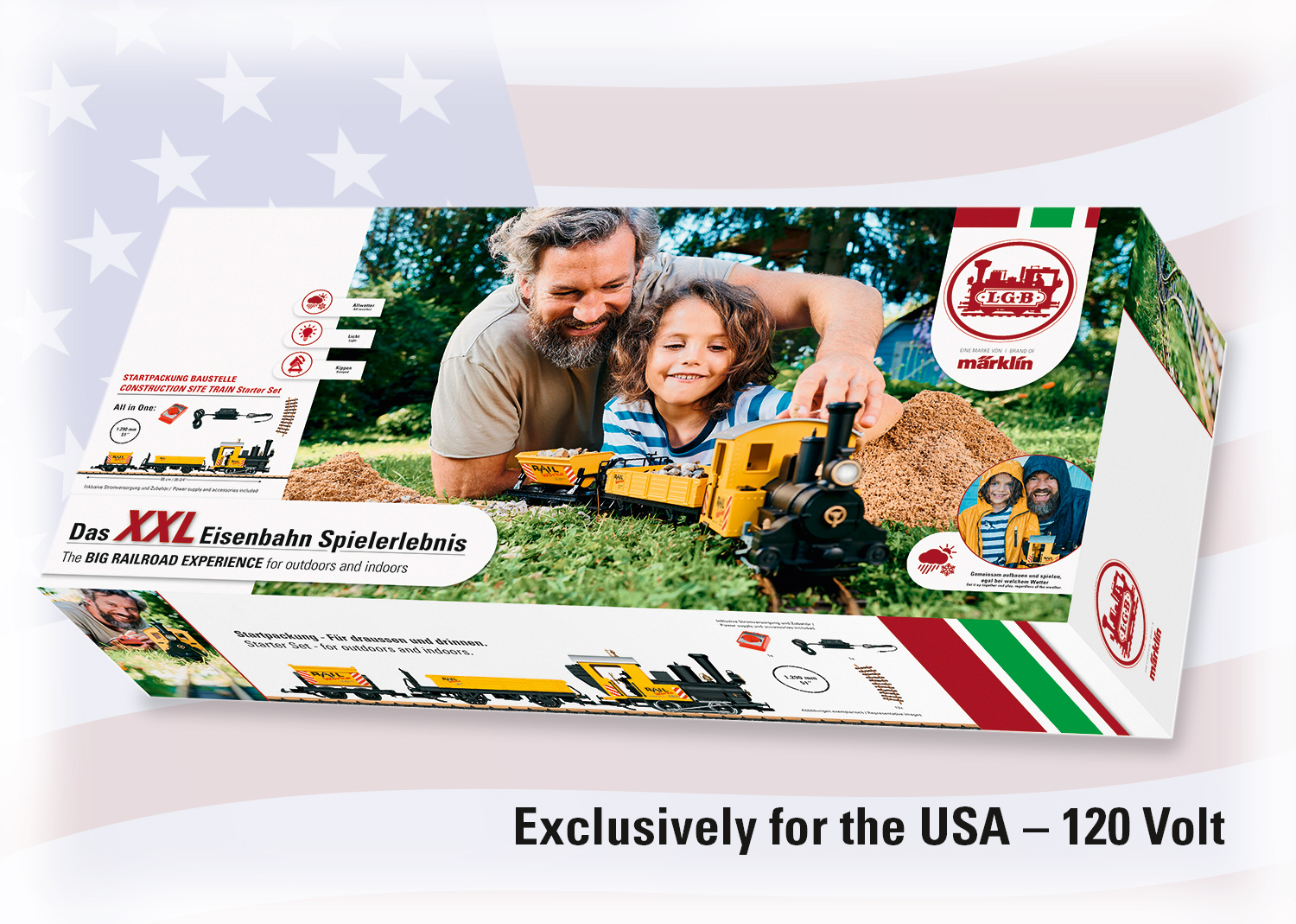 Coffret de départ "Train de chantier" 120 V, exclusivement pour les Etats-Unis.