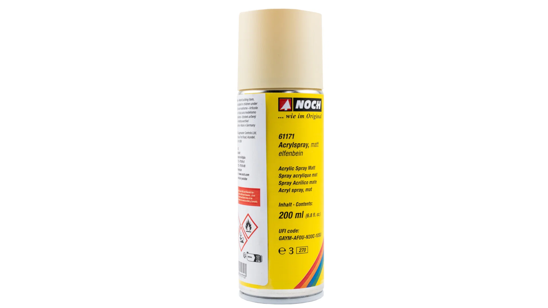 Acrylic Spray, matt, ivory