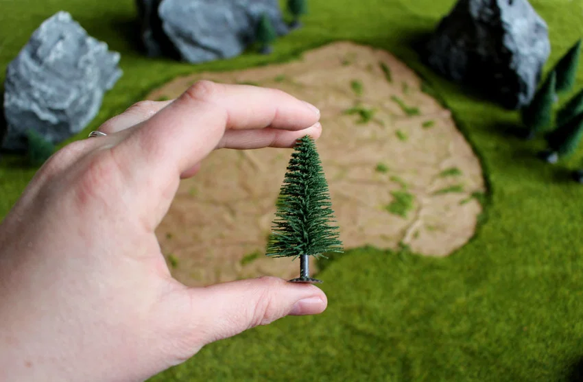 10 sapins de Noël miniature 3,5 - 9 cm