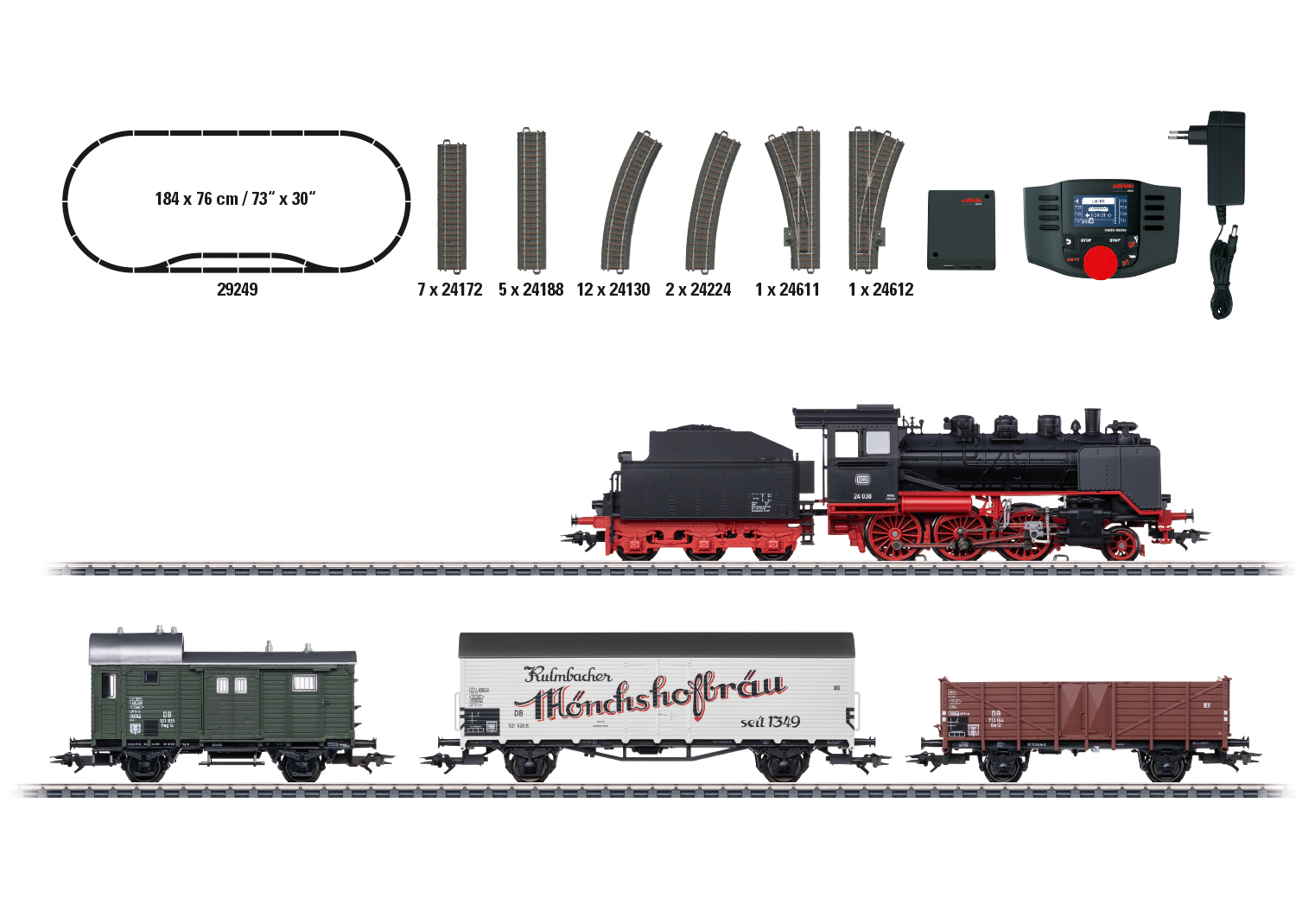 Coffret de départ numérique "Train marchandises de proximité avec BR 24"