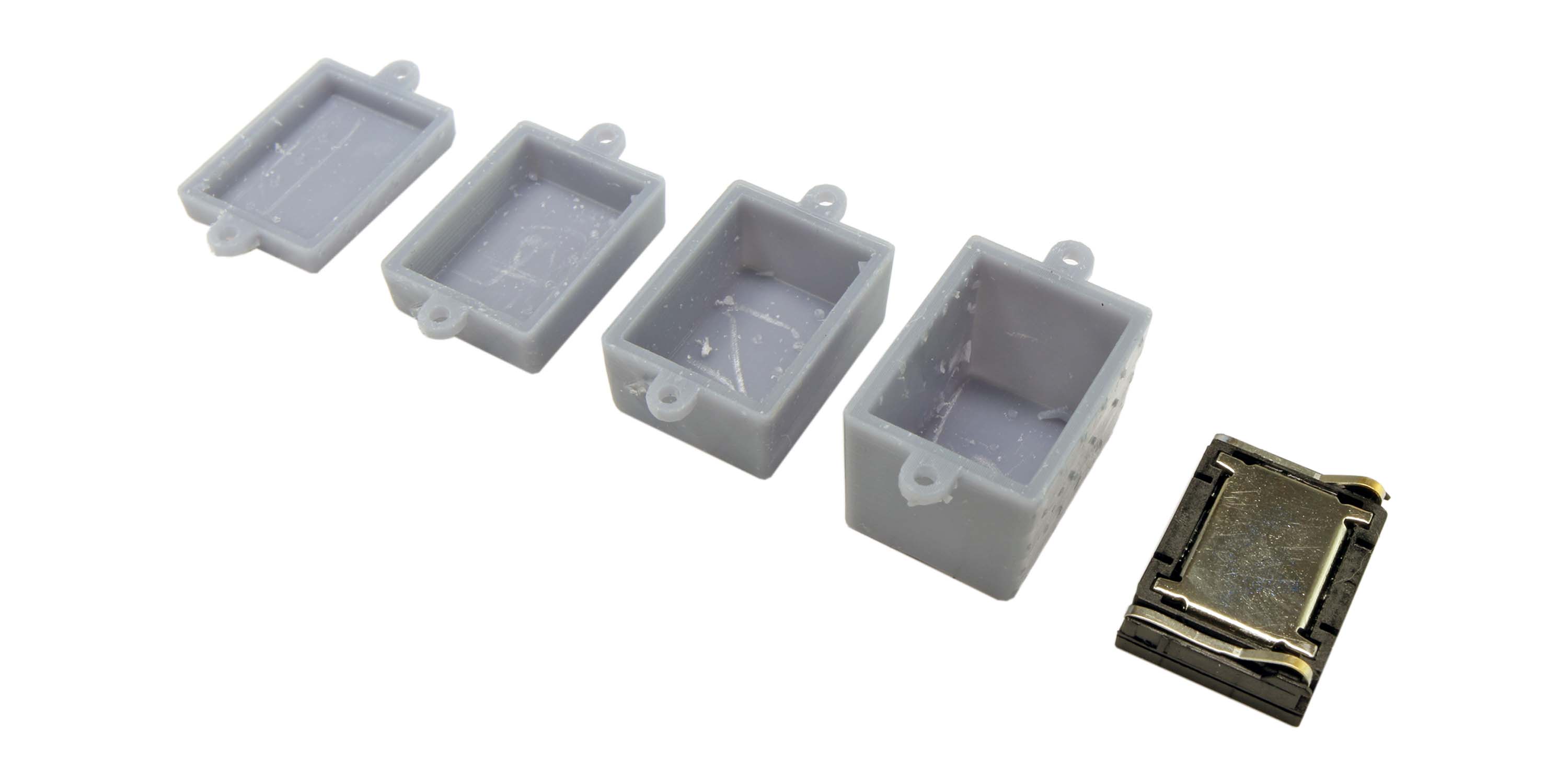 Altoparlante rettangolare 13mm x 18mm x 4.5mm 4 Ohm con set di trasduttori
