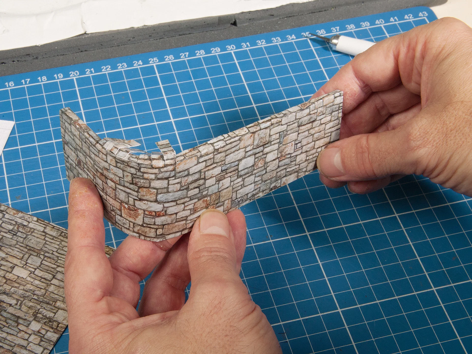 3D-Kartonplatte Unregelmässiges Pflaster