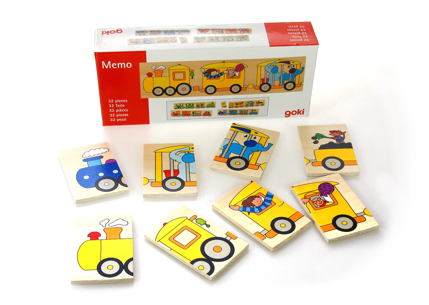 Jeu de mémoire trains