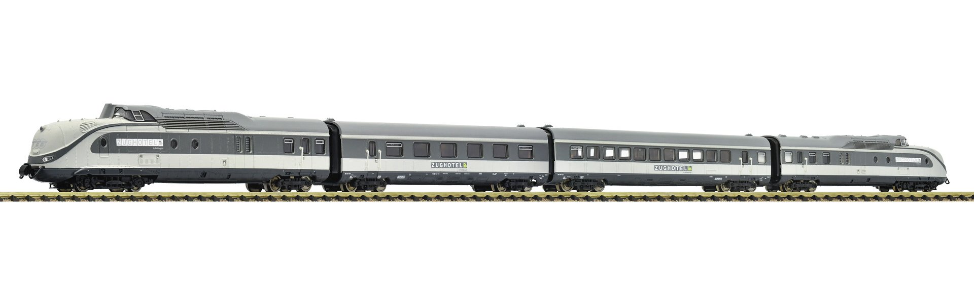 4 piece set: DMU class 601 "Zughotel", RailAdventure