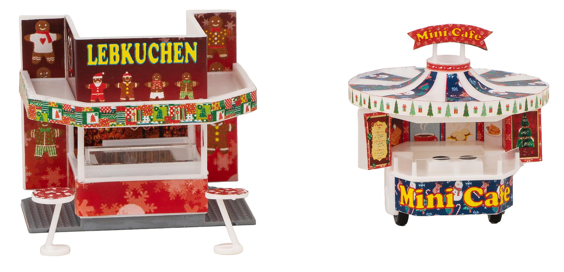 2 bancarelle del mercatino di Natale [FÉM PL]