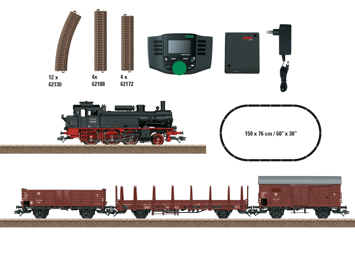 Coffret de départ numérique "Train marchandises époque III"