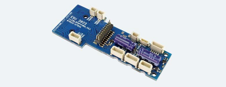 Adapterplatine  für BLI Dampfloks mit Paragon 3/4 Decoder  21MTC  mit PowerPack