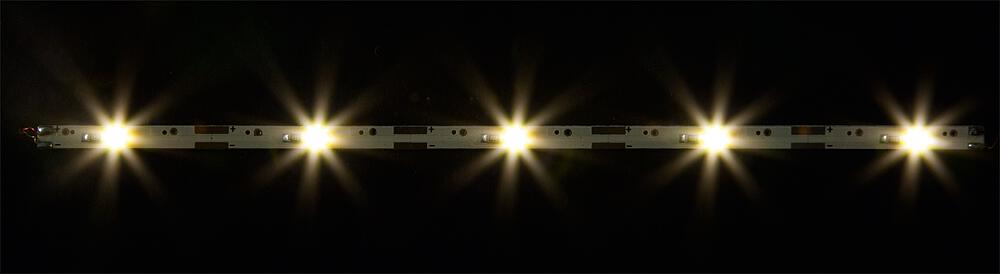 2 Rampes d’éclairage à LED, blanc chaud chacune, chaque 180 mm