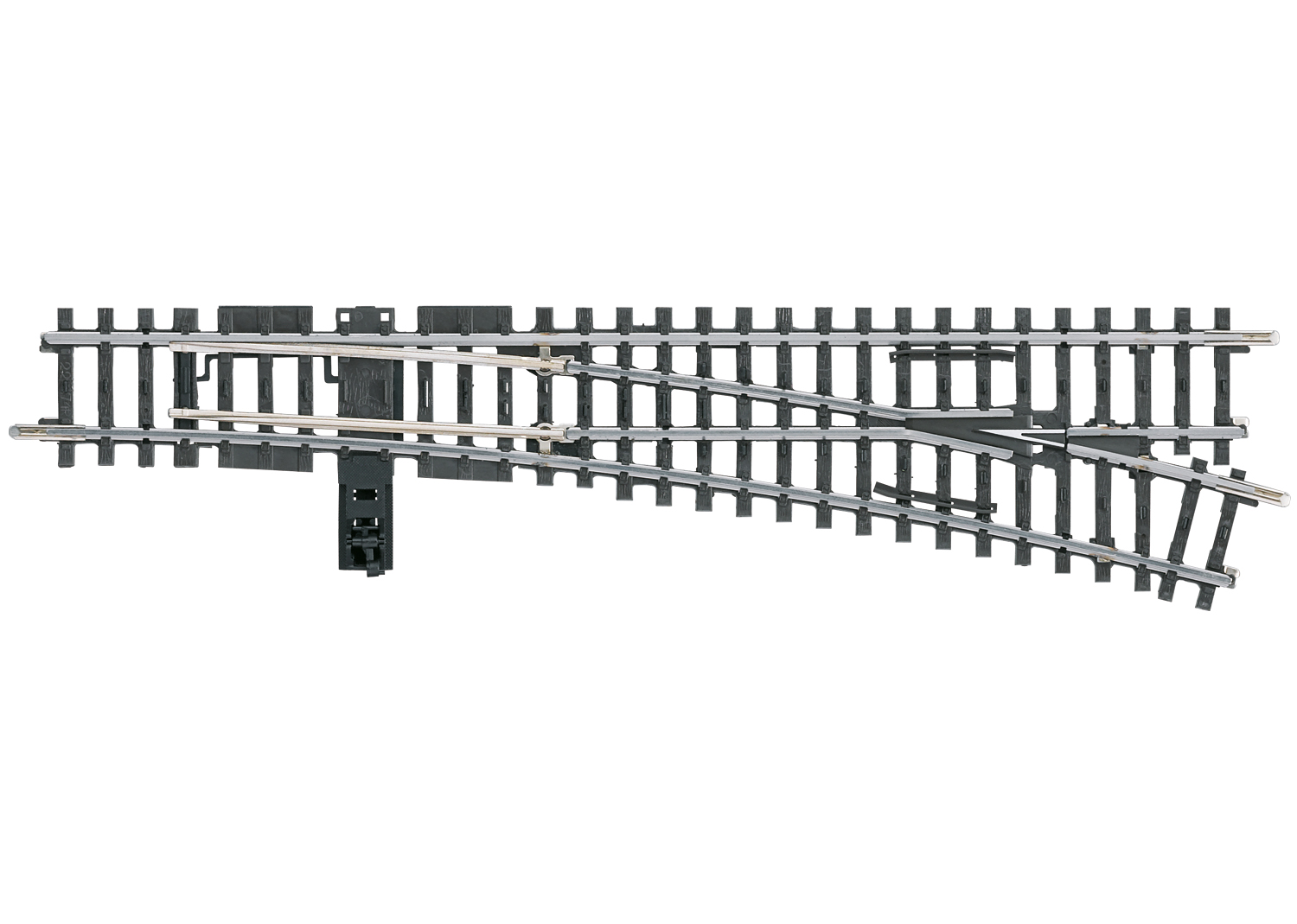 Aiguillage à droite voie K Märklin, longueur 225 mm / rayon 902,4 mm