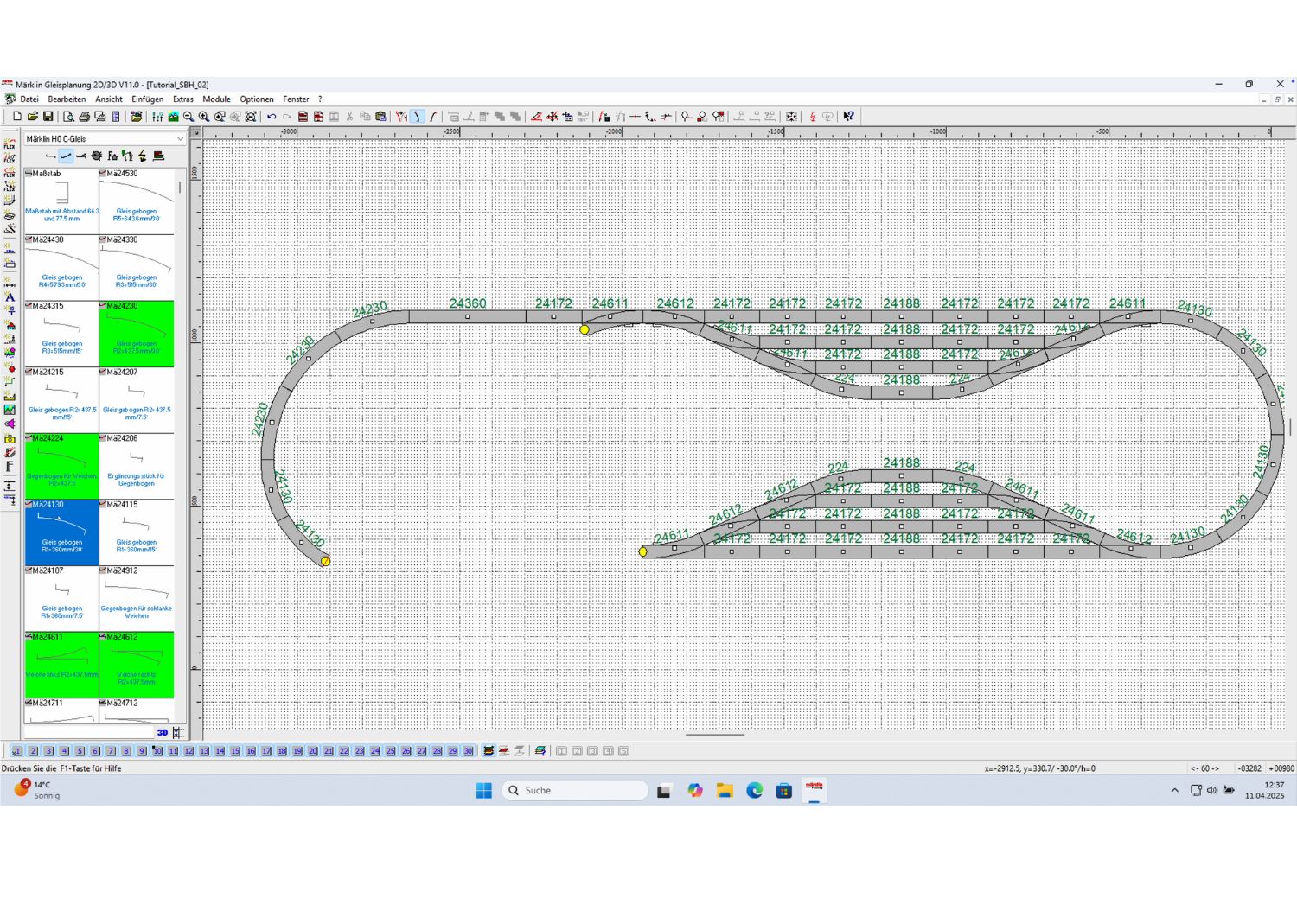Logiciel Märklin "Plannification des voies 2D/3D", Version 12.0