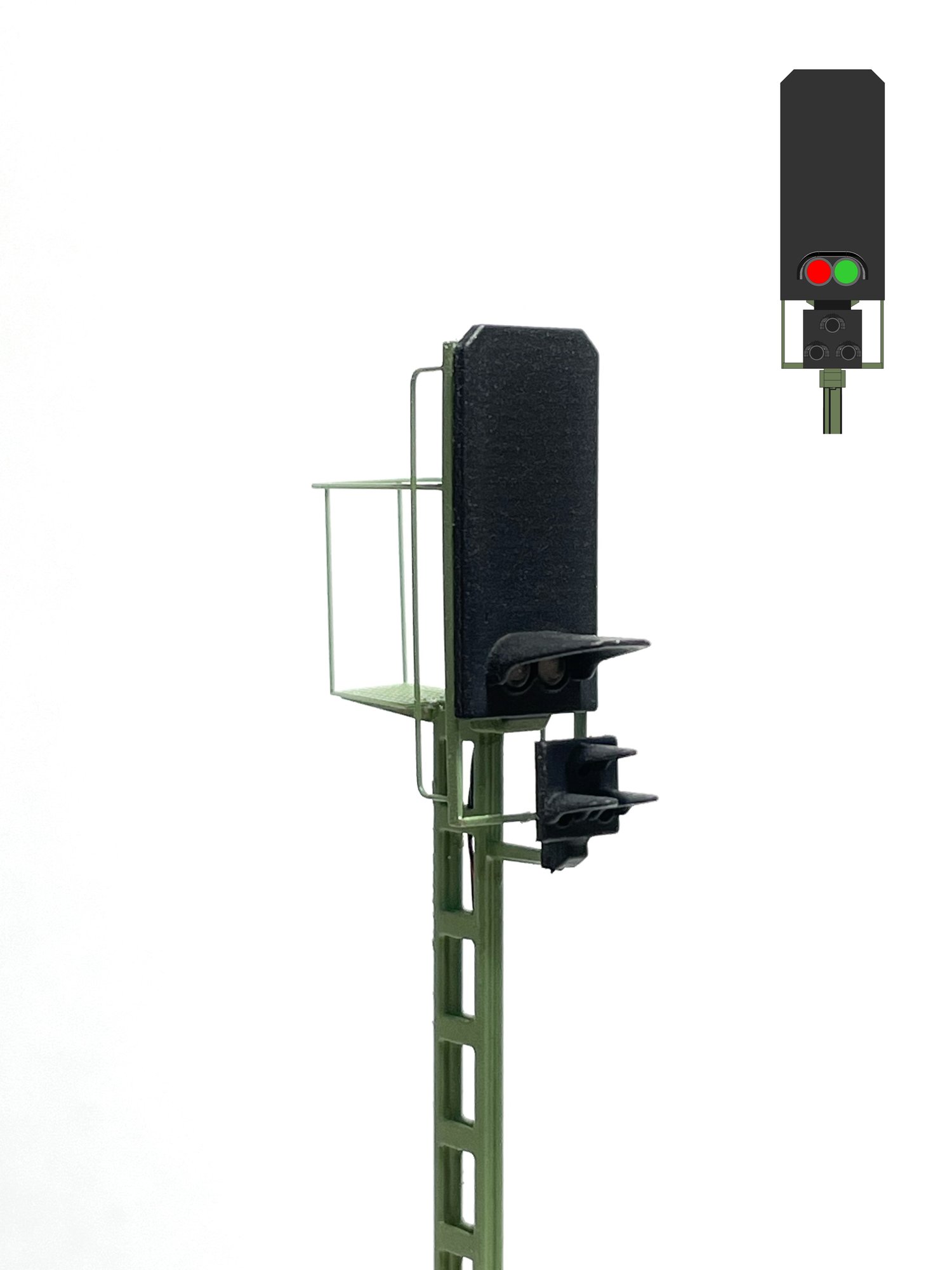 DB H-V System 1969 - Blocksignal (Grün/Rot)